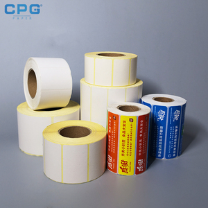Custom OEM Wholesale 50x25mm Rollos de Etiquetas Térmicas Dark Printing Supermarket Barcode Label <b>Rolls</b> - Product Image 1