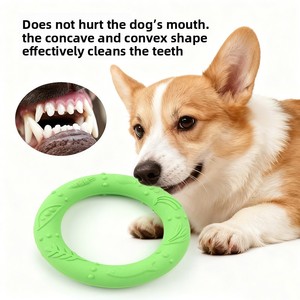 Anneau à mâcher pour chien en silicone de qualité alimentaire, jouet indestructible pour la dentition, anneau d'entraînement interactif pour chien de grande race, Golden Retriever - Product Image 2