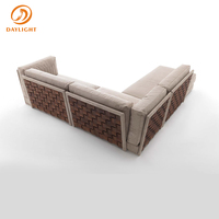 Fabrik Großhandel 2-Sitzer modulare graue Sofa Lounge Leder Schnitt niedrige Wohnzimmer möbel bequeme Sofas