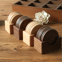Personal isierte Bulk Walnut Runde Holz Untersetzer Set Plate Pad für Getränke