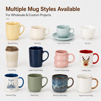 Taza de Cerámica Personalizada de 16 oz, Taza de Café de Gres, Caja de Regalo, Regalos Empresariales, Apta para Lavavajillas y Microondas, Segura para Alimentos