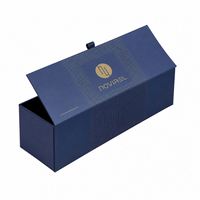 Caja de Regalo de Whisky de Cartón Personalizada de Alta Calidad OEM, Empaque Individual de Lujo para Licores Azules