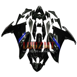 Carénage pour YAMAHA <span class=keywords><strong>FZ6</strong></span> Bleu Noir FZ 6R FZ6N FZ6R 09 10 11 12 13 14 15 171No.166 FZ-6R 2009 2010 2011 2012 <span class=keywords><strong>2013</strong></span> 2014 2015 - Product Image 1