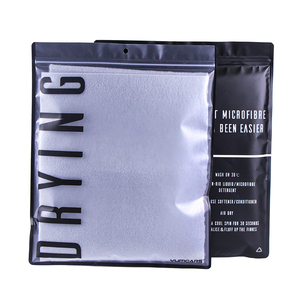 Custom Printed Resealable Apparel Packing Ziplock Poly Bags Printed For Clothes Transparent Plastic Zipper Packaging Bag Cloth