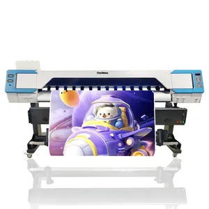 hancolor XP600 3200mm printing wide Eco solvent printer 3d photo printer on the wall vinyl sticker printing machine