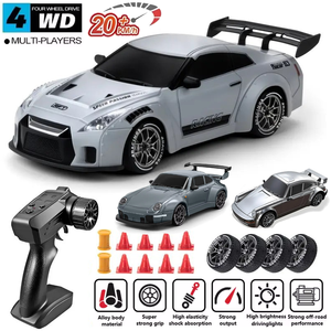 Drift Auto 1 24 scala elettrica 4WD Drift Auto 4 canali telecomando 1080p HD <span class=keywords><strong>Video</strong></span> ad alta velocità illuminazione a LED Extra Drifting - Product Image 4