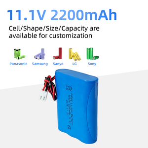 Customized 18650 Rechargeable Lithium Ion Battery Pack 2200mAh 2.2Ah 11.1V Li-ion Battery Pack - Product Image 1