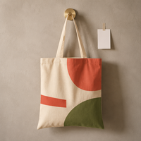 Sac en toile de coton Yule biodégradable avec motifs personnalisés, en stock et prêts à l'emploi, pour articles saisonniers, pochette de transport double compartiment