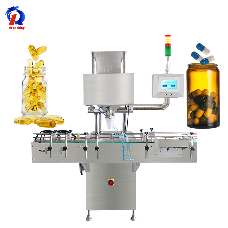 8 проходов 99.97% точность полная электрическая автоматическая маленькая таблеточная машина для розлива капсул Счетная машина цена