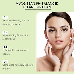 Limpiador Facial Equilibrado de pH con Frijol Mungo OEM, 80 g, Limpieza Profunda, Control de Grasa, Apto para Piel Grasa y Propensa al Acné, Uso Diario - Product Image 3
