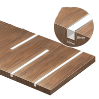 Éclairage LED pour armoire de cuisine, profil en aluminium encastré, canal linéaire pour éclairage sous comptoir