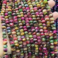 Perles rondes facettées fantaisie en forme de tigre, violettes, jaunes et bleues, 10x12 mm, pour la fabrication de bijoux fantaisie