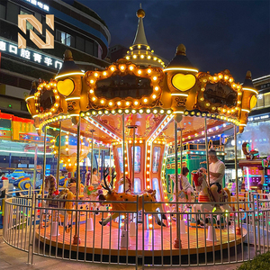 Funfair thu hút vui vẻ đi vòng ngựa công viên giải trí thiết bị 16 chỗ băng chuyền châu Âu cưỡi cho trẻ em - Product Image 2