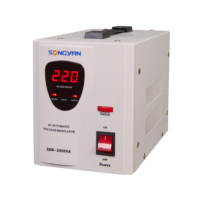 Stabilisateur de tension automatique domestique monophasé 1000VA 50Hz/60Hz AC SVC, tension d'entrée 150-260V, pour climatiseur, réfrigérateur