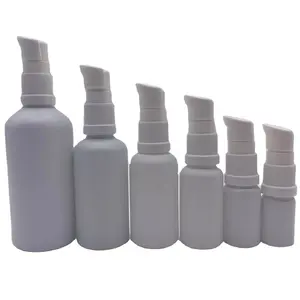 Fabrika özel temizle buzlu silindir saç yağı kozmetik serum cam damlalık boş şişe için uçucu yağ 5ml 10ml 15ml 30ml 6
