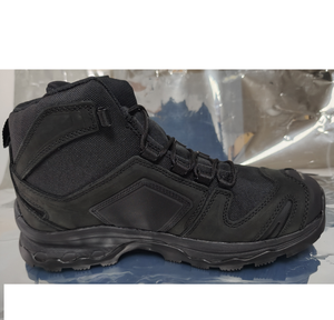 TSB1 Cow leather customized black <b>hiking</b> ankle <b>boots</b> training men shoes - Product Image 1