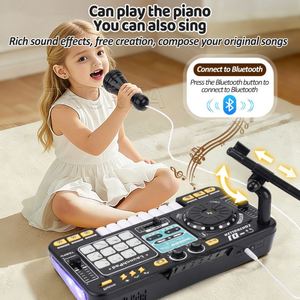 Controlador de DJ Multifuncional Educativo para Niños Zhorya, Instrumentos Musicales con Micrófono USB, Mezclador de DJ, Juguetes Musicales - Product Image 2