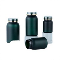 Offre Spéciale – Bouteille vide en plastique PET dépoli avec bouchon à vis pour capsules de médicaments et vitamines, 80ml, 120ml, 150ml, 250ml