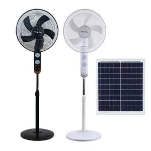 Ventilador de Mesa Solar de 345mm Blanco de 3 Velocidades con Panel Solar para Uso en Interiores - Product Image 4