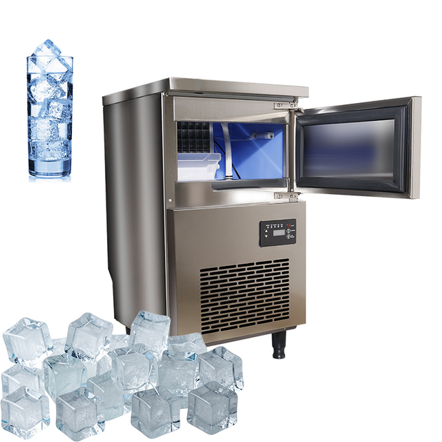 Automatic Commercial Ice Production Producing Clear Hard Ice Cubes for Hotels Bars Restaurants Ice Maker
