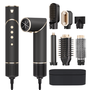 Ensemble de styler ionique à haute vitesse Sèche-cheveux à brosse à <span class=keywords><strong>prix</strong></span> d'usine avec bigoudi à air froid à moteur puissant pour la coiffure professionnelle - Product Image 1