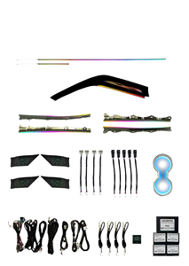 1:1 Original moule ruban côté passager + <span class=keywords><strong>ciel</strong></span> étoilé poignée de porte arc-en-<span class=keywords><strong>ciel</strong></span> symphonie dynamique lumière ambiante pour TOYOTA Camry(2018-2023) - Product Image 3