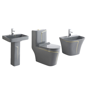 Luxury Modern Hotel Luxury Modern Hotel Bathroom <strong>Set</strong> Grey Ceramic Wall Hung Basin <strong>Hand</strong> <strong>Washing</strong> Luxury Modern Hotel Inodoro - Product Image 5