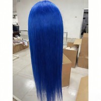 Perruques Premium en Cheveux Humains Européens Remy, Sans Colle, Transparentes pour Base en Dentelle, Densité 180%, pour Lace Front, Longues, Lisses, Naturelles