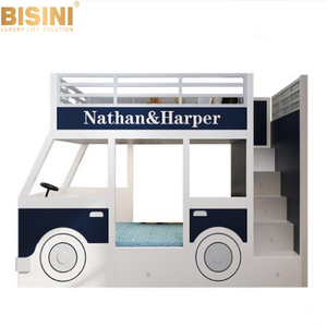 <span class=keywords><strong>Lit</strong></span> de chariot en bois pour enfants de style vintage classique, style simple, meubles de chambre d'enfant, <span class=keywords><strong>lit</strong></span> <span class=keywords><strong>superposé</strong></span> au design unique - Product Image 1