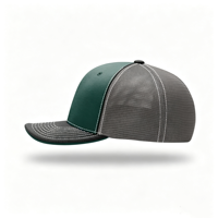 Casquette ajustée Richardson 172 Pulse Style à 6 panneaux avec visière légèrement incurvée, en maille sport, avec logo brodé personnalisé, style trucker
