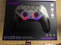 Manette de jeu Leadjoy Saber Plus 3 modes sans fil, contrôleur de jeu TMR, joystick à effet Hall, déclencheur 1000 Hz, manettes de jeu pour NS/PC/PS4/téléphone