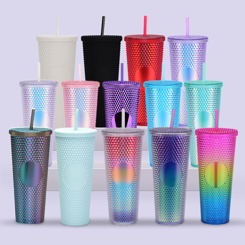 Diamond Tumbler - Bling Water Bottle - 40oz Stainless Steel