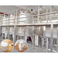 Prix d'usine Ligne complète de traitement de lait en poudre de soja Machine automatique de fabrication de lait en poudre d'amandes