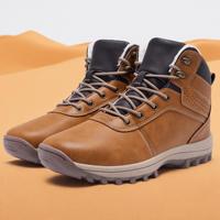 Oem Odm Trekking Outdoor Plush Fleece Shoes Randonnée Hommes High Cut Microfiber Leather Winter Warm Snow Big Size Mens Working Boots