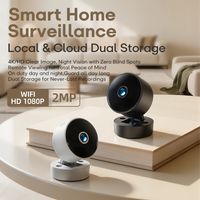 Caméra de surveillance intelligente IP HD 1080P CWISION pour la maison, surveillance des animaux domestiques et des bébés, caméra WIFI intérieure mini sans fil, batterie intégrée