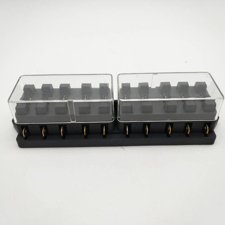 Caja De Fusibles Para Coche 12V - 12 Vías Con Indicador LED, Fácil De Instalar