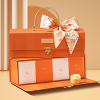 Boîtes cadeaux rigides en papier écologiques, magnétiques, portables, haut de gamme, personnalisées, vente en gros d'usine, pour emballage cadeau avec gaufrage