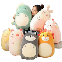 Peluche douce et mignonne personnalisée pour bébé poupée jouet oreiller confortable lit jouet bébé sommeil léger Super doux animal Type PP coton remplissage cadeau