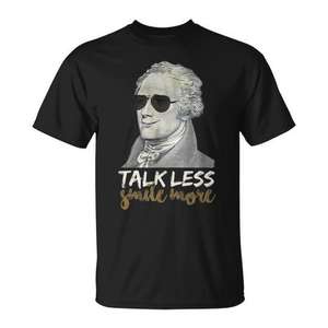 Camiseta Hamilton Talk Less Smile More Creative-01 - Product Image 1