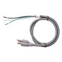 Câble tressé en tissu avec prise US NEMA 5-15P type B 3 broches 10A 13A 15A 125V 3 broches cordon d'alimentation UL SJT