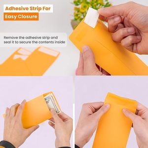 Bán buôn biểu tượng tùy chỉnh in màu be vải phong bì túi phù hợp với Colis vận chuyển phong bì nhựa biểu tượng gói y học phong bì - Product Image 4