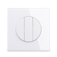 LangYeao Panneau de verre LED durable Applique murale Style rétro Interrupteur marche-arrêt Utilisation domestique Prise murale électrique étanche 250v Produit OEM