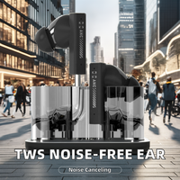 Casque de jeu sportif intra-auriculaire portable Brightblue T6 pour Bluetooth 5.4 avec réduction de bruit ENC/ANC, étanchéité IPX-4 et faible latence