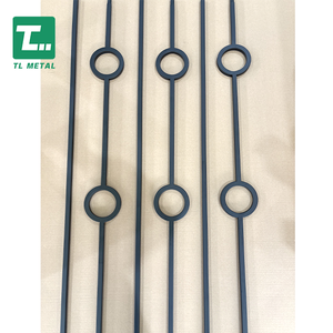 TL Double Circle, Balustres de escalier tubulaires <span class=keywords><strong>en</strong></span> <span class=keywords><strong>fer</strong></span> <span class=keywords><strong>forgé</strong></span>, design moderne, résistants à la rouille, thermolaqués noir, pour main courante - Product Image 4