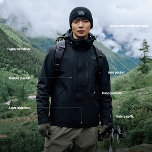 Chaqueta Impermeable para Mujer, Tres en Uno, con Forro de Plumón de Ganso, Tejido Toray 20000mm, para Montañismo y Senderismo en Invierno - Product Image 4