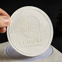 Etiquetas de Vinilo con Logotipo en Relieve Personalizadas de Lujo, Ecológicas, para Envases de Champú, Lápiz Labial y Perfume