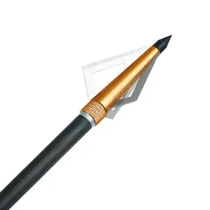 Bắn Cung Săn Broadheads 100 Hạt 3 Lưỡi Rộng Vít Mẹo Mũi Tên Đầu - Product Image 1