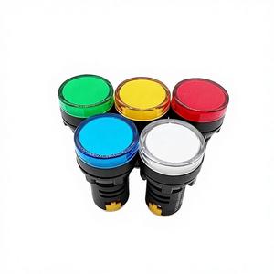 AD56-22DS ไฟแสดงสถานะ LED สีแดงขนาด 22 มม. IP40 ขั้วต่อแบบสกรู 110-380V หลอดไฟแสดงสถานะสวิตช์พลาสติก - Product Image 2
