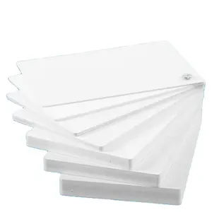 फर्नीचर के लिए 10/12/15 मिमी उच्च घनत्व सफेद प्लास्टिक शीट पीवीसी कठोर/सेलुका/विदेशी मुद्रा पीवीसी फोम बोर्ड