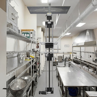 Moteur de traction 70kg petit monte-charge de cuisine ascenseur de nourriture/ascenseur de serveur muet Commercial pour Restaurant